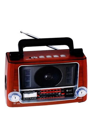 DLC Mini Bluetooth Radio Speaker Brown/Black/Silver