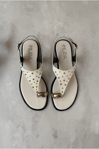 Mupa Shoes Women's Slippers Beige Stone