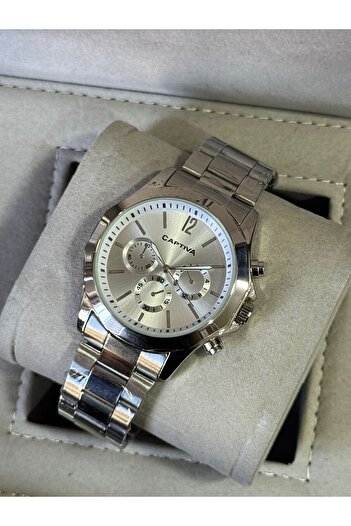 captiva Capitaiva Analog Quartz Machine Metal 1Atm Waterproof Men's Watch
