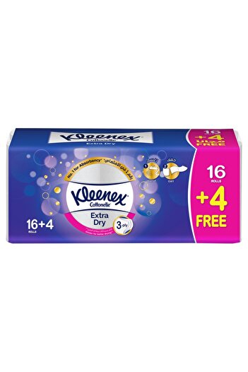 Kleenex TOILET PAPER EXTRA DRY 16+4FREE 20PCS