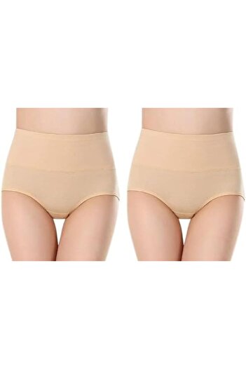 Glamroot Women's Cotton High Waist Full Coverage Tummy Control Panty, Size 2XL