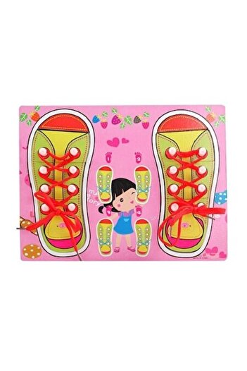 OEM Educational wooden toy for children, learning to tie shoelaces, develops logic and thinking, age 3+,
