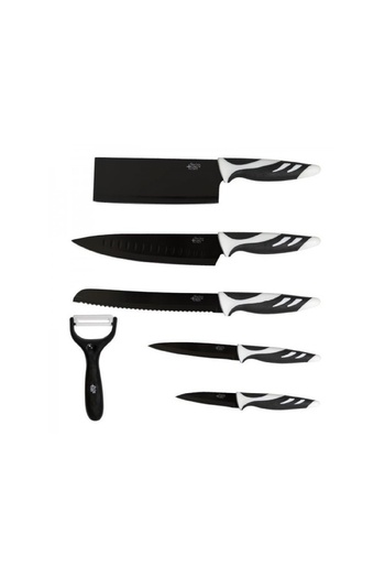 CECOTEC Professional knife set, Swiss, 6 pieces, black