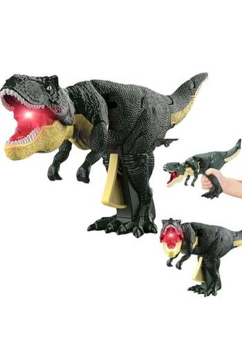 Generic OUYoo Funny Dinosaur Toys - Trigger The T-Rex with Sound and Light Effects - Dino Fidget Novelty Gag