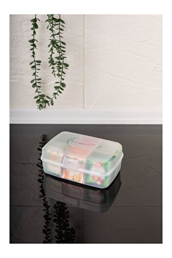 Righton 6 Compartments Tea Box with Lock Lid Tea Bag Herbal Tea Storage Container - Jewelry Accessory Organizer