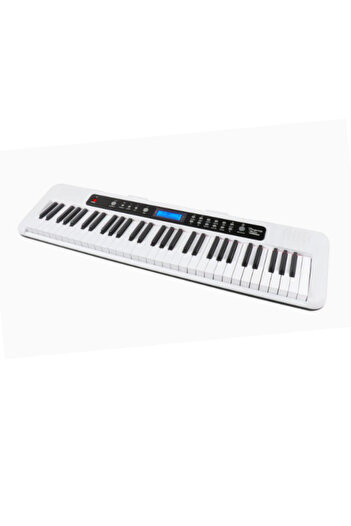Aiersi A828 Touch Response 61 Keys Beginner Keyboard - White
