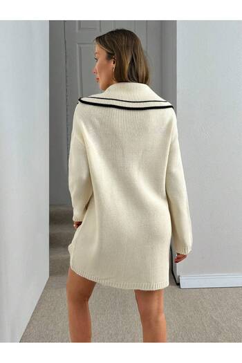 hidafashion Buttoned Knitwear Tunic
