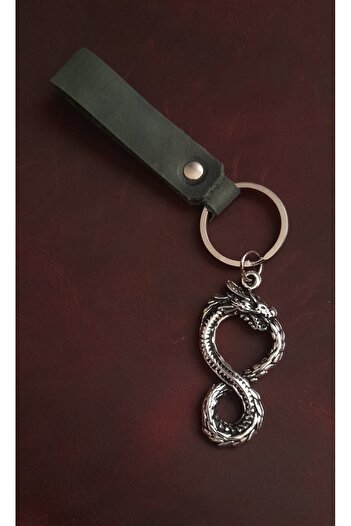 BSN Store Snake Figure Keychain Premium Hand Made Real Leather Keychain
