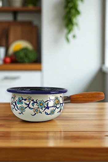 İnci Emaye 20 No 1.7 Lt.Enameled Pot, Serving, Food Camping, Picnic, Dowry