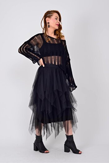 Park Moda 7378 Layered Tulle Skirt