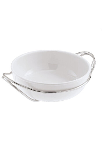 Sambonet & Rosenthal Spaghetti Porcelain Serving with Handle 32 cm
