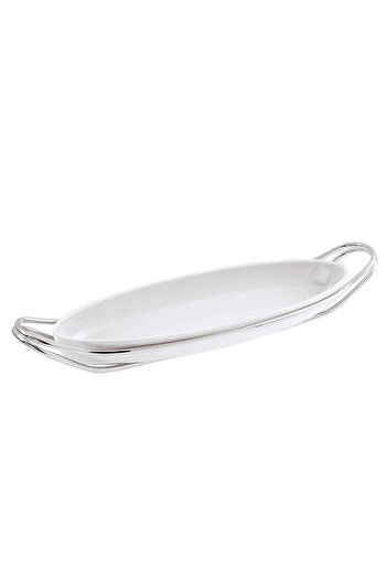 Sambonet & Rosenthal Fish Porcelain Service with Handle 48 cm