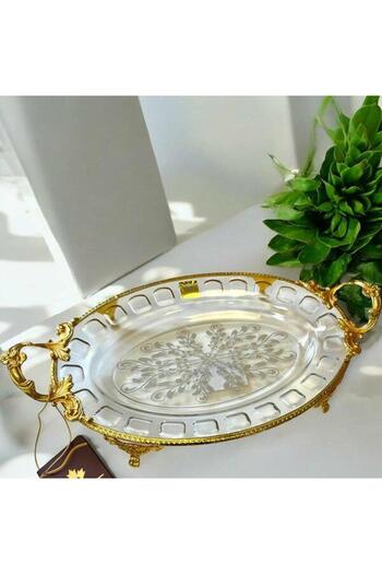 ROY KING Royking Footed Oval Presentation Plate 35X29X20X4Cm Crg162