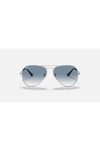 Ray-Ban AVIATOR RB3025 003/3F 58-14 Unisex Sunglass Silver_Light Blue Gradient