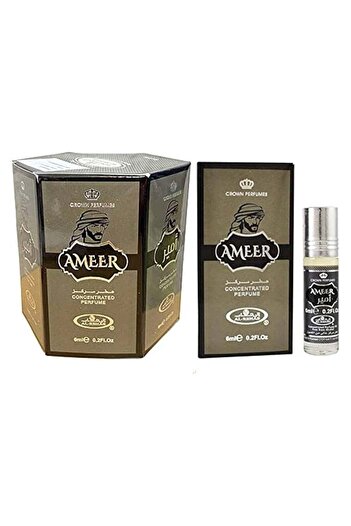 Al Rehab perfumes 6-Pieces Ameer Attar Perfume Alcohol Free 6ml
