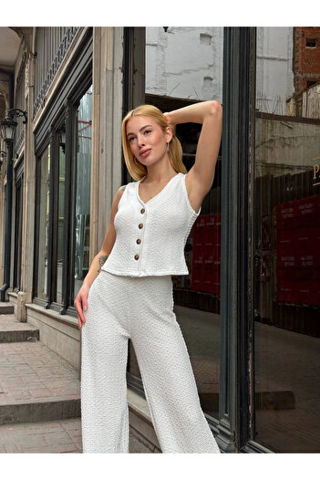 MADEME CİX Bubble Cloth Vest Suit
