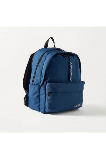 MUST Textured 16-inch Backpack with Adjustable Straps - 32x19x42 cms