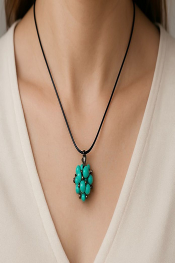 Hyd Cevşen Necklace Mini Handmade Braided Rope Hanger Necklace