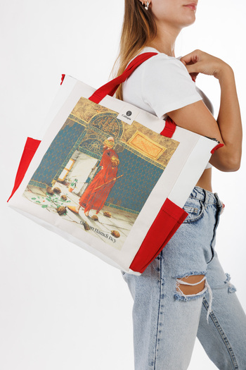Calliopia Osman Hamdi Bey Turtle Trainer Hand and Shoulder Bag
