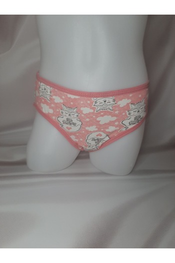 Butik Comfortable and Convenient Girl's Panties with Light Pink Pattern Lycra