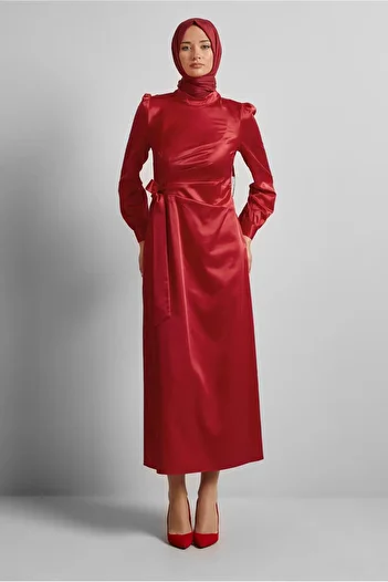 Alvina Satin Dress 45649
