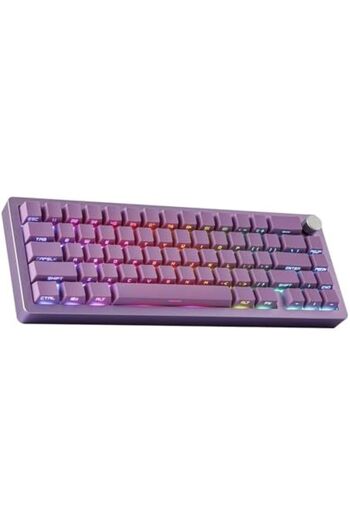 Epomaker Tide65 QMK/VIA Wireless Gaming Keyboard, 65% Aluminum Mechanical Keyboard, Programmable Cre