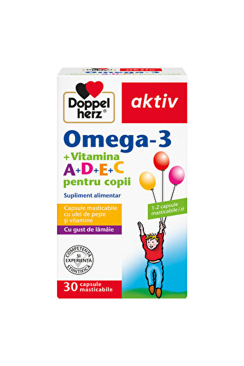 Doppelherz Omega-3 Vitamin A D E C For Children x 30cps