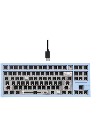 Epomaker x Feker Galaxy80 Gaming Keyboard Kit, Aluminum Alloy Wired Mechanical Keyboard, Gasket-moun