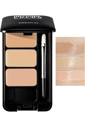 AZONEE Concealer Contour Palette, 3 Colors Concealer for Dark Circle, Long Lasting Waterproof Concea