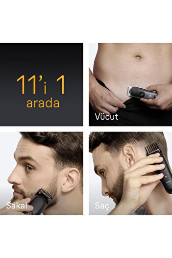 Braun Hepsi Bir Arada Series 5, 11’i 1 arada Tıraş Kiti, Keskin Bıçak, Vücut Tıraşı AIO5560