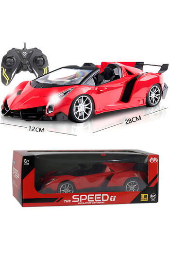 rexa Toys 1/16 RC Sport Cars Toys Easy to Manipulate Simulation Racing Remote Control Car with Headlight