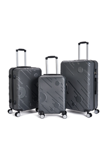 LİMRA Limra 3-piece hardside luggage set with a modern design, measuring 28-24-20 inches