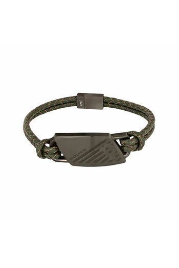 Police Men's Bracelet PJ26559BLU.03 Green Leather 19 cm