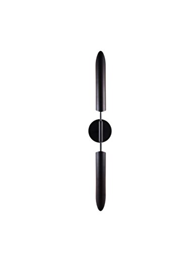 LUXXO Aplica Black Tube, 2xG9, corp aluminiu, liniar, 76x5x8cm