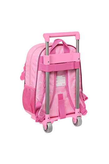 Barbie Model Rolling School Backpack, Pink, 26 x 34 x 11 cm