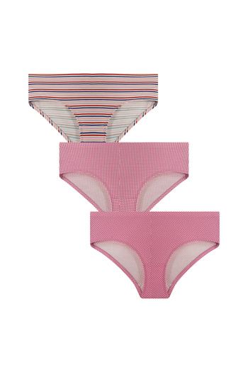 Clovia By Styli Pack of 3 - Printed Mid Rise Hipster Briefs with Inner Elastic