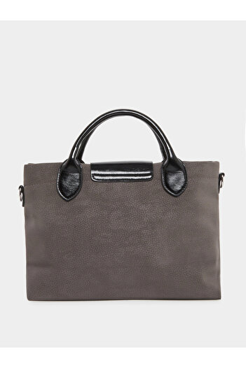 Styli Solid Tote Bag with Contrast Dual Handle