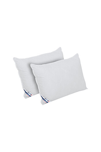 ALCAM Set of 2 Alcam pillows, SaniMed® 50x70 cm, quilted microfiber, filling with SILVERPLUS® treatment