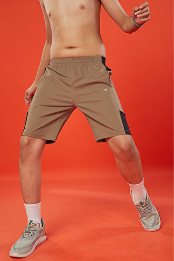 Technosport By Styli Solid 2-Way Stretch Shorts