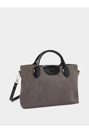 Styli Solid Tote Bag with Contrast Dual Handle