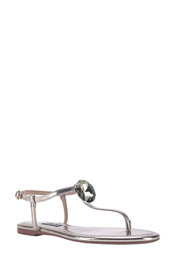 Nine West ARTEMIS 3FX Gold Women's Flat Sandals