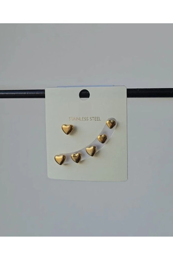 deva takı Wire Flower Earrings Steel