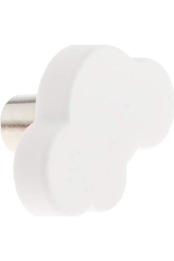 LUXXO Mâner pentru mobilă, design nor alb, 7x4cm, șuruburi de montare incluse