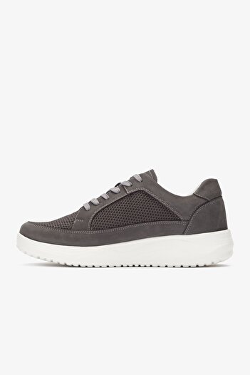 Barmea Genuine Leather-Trikot Men's Daily Walking Shoes - 2401 Nt-Grey Kk064
