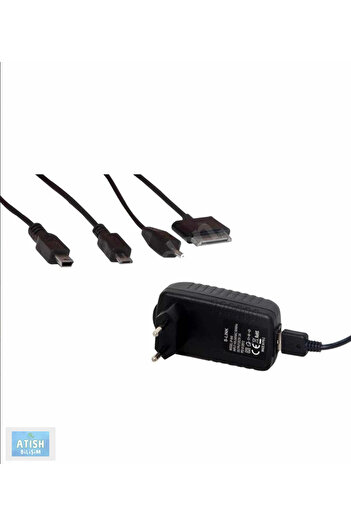 PAAYE Çoklu Şarj Aleti 5V 2A iPad Tablet 5 pin Micro 5 pin Adaptör