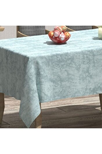 Pucioasa Teflon-coated cotton tablecloth, round, diameter 160cm, mint green