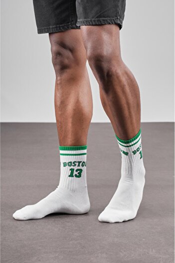 king brich 4-Piece Boston Written Sports Unisex Socks