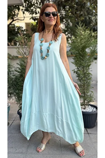 DenizEge Sleeveless Marlon Dress Mint Green