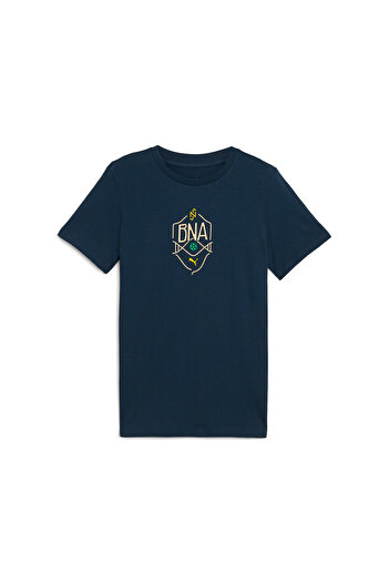 Puma Kids Unisex Neymar JR "BNA" Logo T-shirt - Blue