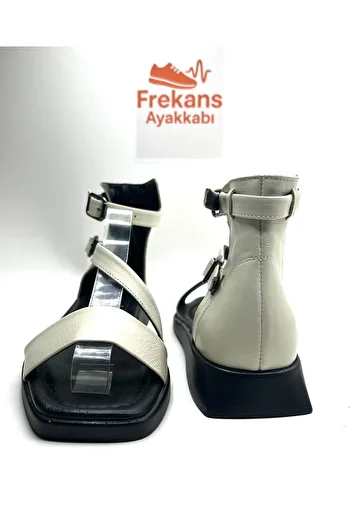 NEWGÜLTEKİN Genuine Leather Moderen Design Confursible Sole with Adjustable Buckle